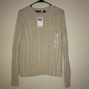 Jeanne Pierre Sweater, Sand Color. S. New